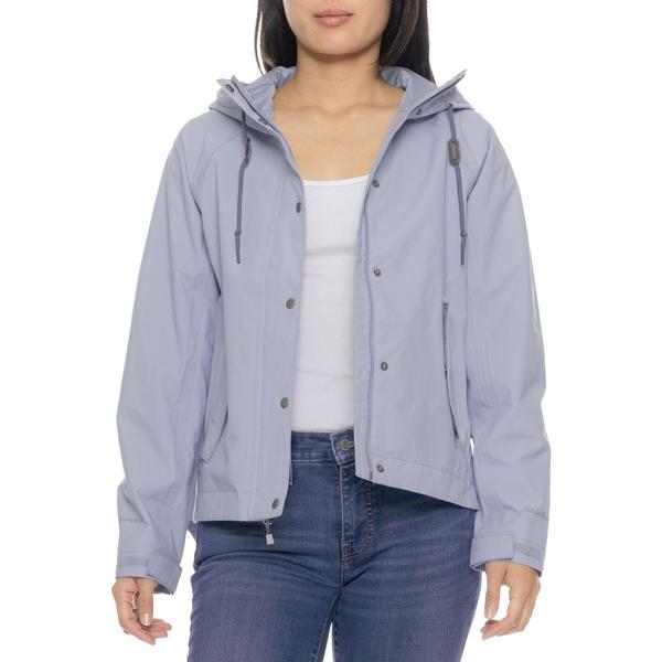 エディー バウアー レディース アウター ジャケット・ブルゾン Eddie Bauer Portownsend Rain Jacket - Waterproof Blue Smoke スモーク｜ReVida 店