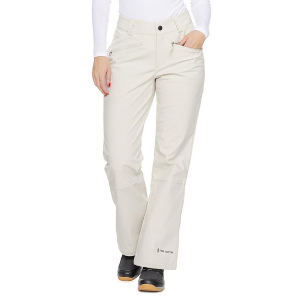 フリー カントリー レディース ボトムス カジュアルパンツ Free Country 4-Way Stretch Soft Shell Ski Pants Oyster