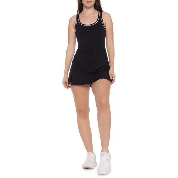 スピリッツフィフティファイブ レディース トップス 衣装 ノースリーブ SPLITS59 Martina Rigor Piping Dress - Built-In Liner Sleeveless Black/White 白いこと