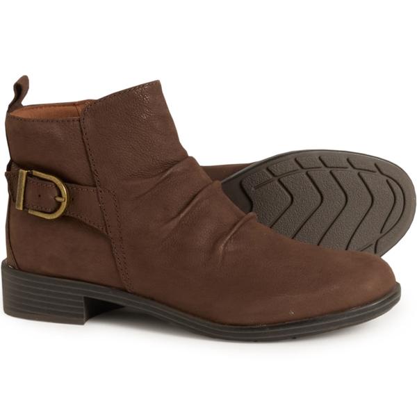 コブ ヒル レディース シューズ ブーツ・レインブーツ レザー Cobb Hill Nessa Booties - Leather (For Women) Dark Brown ブラウン
