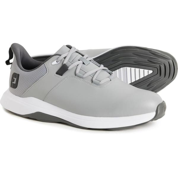 フットジョイ メンズ シューズ スニーカー FOOTJOY ProLite Golf Shoes - Waterproof Wide Width (For Men) Gray 薄墨色