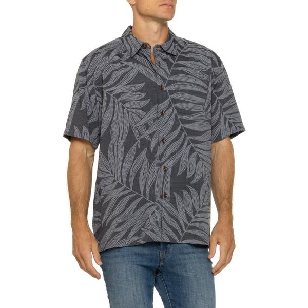 クイックシルバー ウォーター マン メンズ トップス シャツ Quiksilver Waterman Palu Bay Shirt - Short Sleeve Phantom