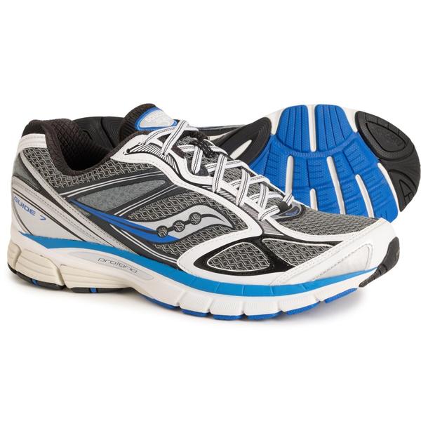 サッカニー メンズ シューズ スニーカー Saucony ProGrid Guide 7 Running Shoes (For Men and Women) Grey/Lapis グレー｜ReVida 店