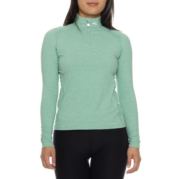 ケージェイユーエス レディース トップス シャツ KJUS Nora Cooling Shirt - UPF 50+ Zip Neck Long Sleeve Mineral