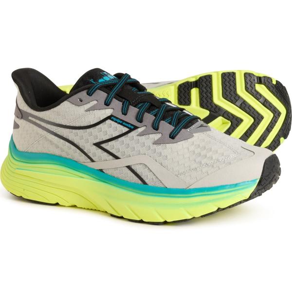 ディアドラ メンズ シューズ スニーカー Diadora Equipe Nucleo Running Shoes (For Men) Slvr Dd/Steel Gry/Caribbean Se