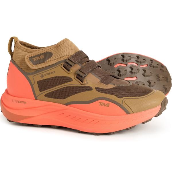 テバ メンズ シューズ ブーツ・レインブーツ Teva Trailwinder Gore-Tex Mid Hiking Boots - Waterproof (For Men) Breen/ Mandarin Red レッド|ReVida 店