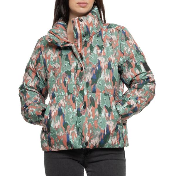 アウトドアリサーチ レディース アウター ジャケット・ブルゾン ダウン Outdooresearch Coldfront Down Jacket - 700 Fill Power Cinnamon Print|ReVida 店