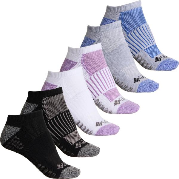 コロンビア レディース アンダーウェア 靴下 アンクル Columbia Sportswear Athletic Socks - 6-Pack Below the Ankle (For Women) GreyBlu/White/Black ホワイト