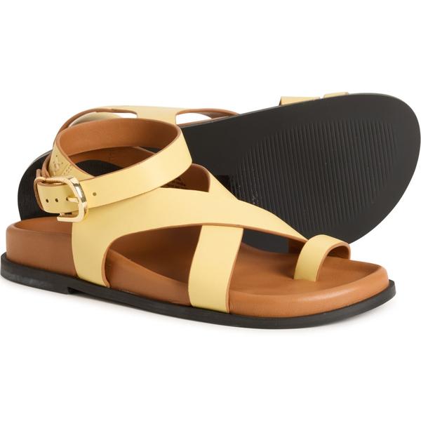 フリーピープル レディース シューズ サンダル レザー Free People Anya Sandals - Leather (For Women) Yellow イエロー