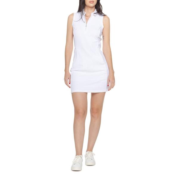 ケージェイユーエス レディース トップス 衣装 遊撃手ズボン下 ノースリーブ KJUS Hartlee Texturedress and Shortset - Zip Neck Sleeveless White 白いこと