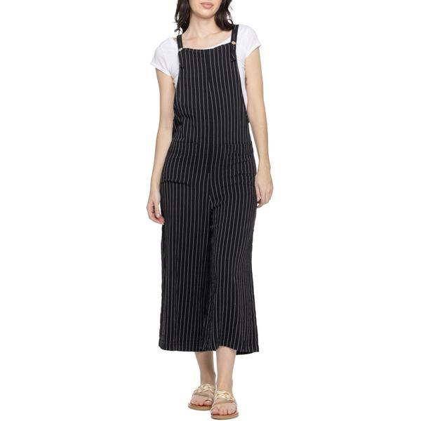 フォーアワードリームス レディース トップス 衣装 厚地の外套櫂 4OURDREAMERStriped Overalls Black/White 白いこと