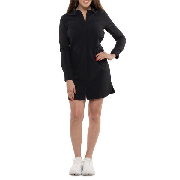 ロル レディース トップス ワンピース シャツ Lole Olivie Tech Shirt Dress - Long Sleeve Black - N415 ブラック