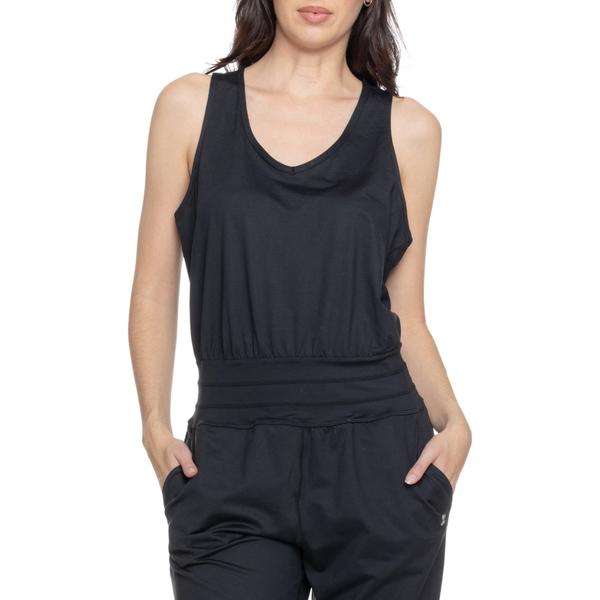 スウェッティベティ レディース トップス ワンピース ノースリーブ ジャンプスーツ Sweaty Betty Gaia Yoga Jumpsuit - Sleeveless Black ブラック