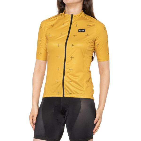 ゴアウェア レディース トップス シャツ ジャージー GORE WEAR Daily Cycling Jersey - Full Zip Short Sleeve Uniform Sand/Black ブラック