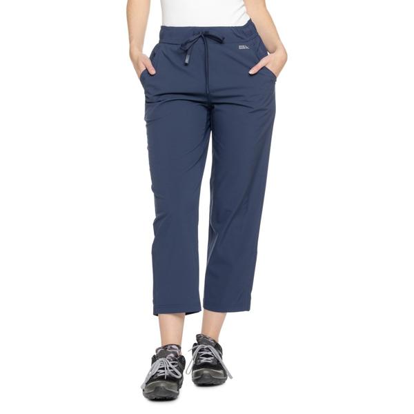 エディー バウアー レディース ボトムス カジュアルパンツ キャップ Eddie Bauerapids Hiking Capris Black Iris ブラック