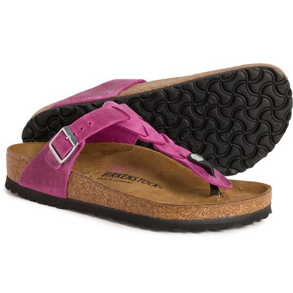 ビルケンシュトック レディース シューズ サンダル レザー Birkenstock Made in Germany Gizeh Braided Sandals - Leather (For Women) Festival Fuchsia フューシャ