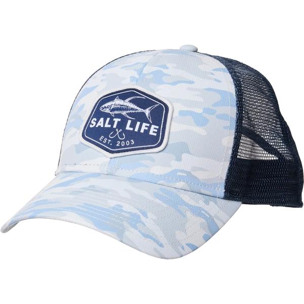 ソルトライフ メンズ アクセサリー 帽子 SALT LIFE Aquambush Trucker Hat Cloud Grey グレー