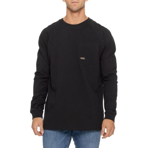 アリアト メンズ トップス Tシャツ グラフィック Ariat Rebaroughneck Graphic T-Shirt - Long Sleeve Black ブラック