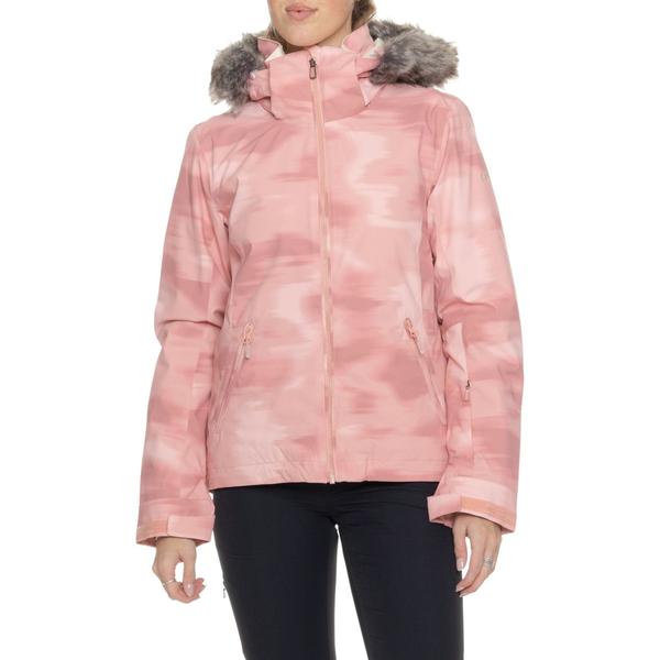 ロキシー レディース アウター ジャケット・ブルゾン Roxy Jet Ski Jacket - Waterproof Insulated Pink Combo ピンク