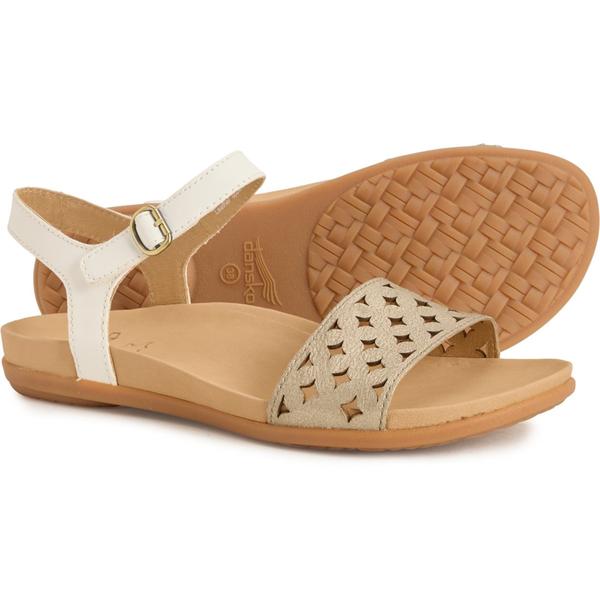 ダンスコ レディース シューズ サンダル レザー Dansko Jodie Sandals - Leather (For Women) Platino/White Leather ホワイト