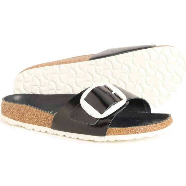 ビルケンシュトック レディース シューズ サンダル レザー Birkenstock Made in Germany Madrid Big Buckle Sandals - Leather Narrowidth (For Women) Black ブラック