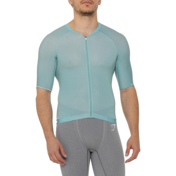 ピーオーシー メンズ トップス シャツ ジャージー POC Pristine Cycling Jersey - Full Zip Short Sleeve Lt Dioptase Blue ブルー