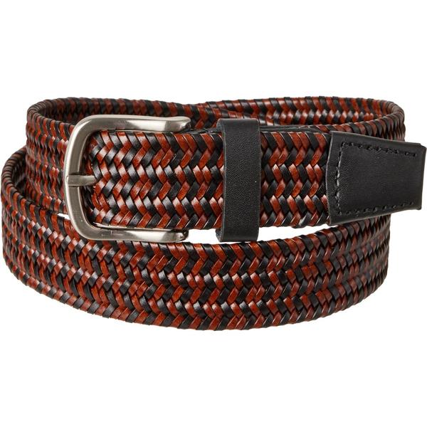 ウィルレザーグッズ メンズ アクセサリー ベルト Willeather Goodstretch-Woven Belt - 34 mm Brown/Black ブラック｜ReVida 店