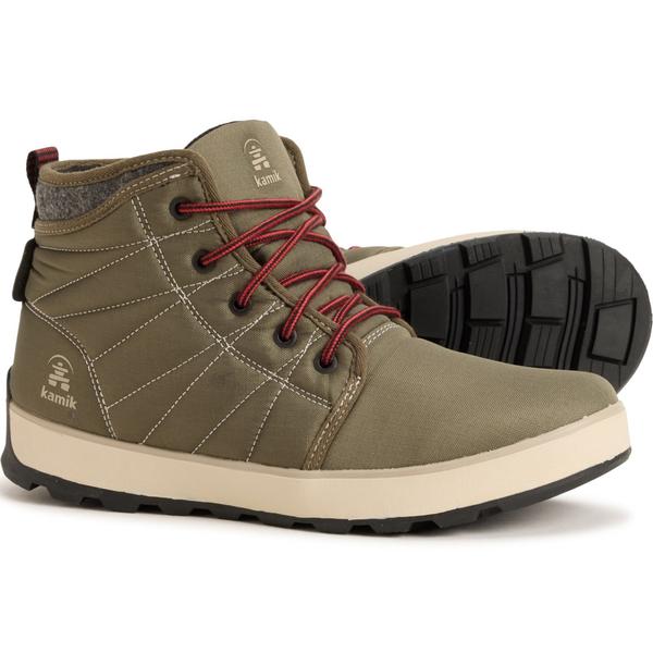 カミック メンズ シューズ ブーツ・レインブーツ スニーカー Kamik Spencer N Mid Winter Sneaker Boots - Waterproof Insulated (For Men) Olive オリーブ
