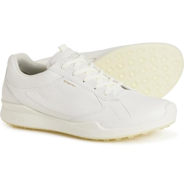 エコー メンズ シューズ スニーカー レザー ECCO BIOM Hybrid Golf Shoes - Leather (For Men) White ホワイト 17,140円