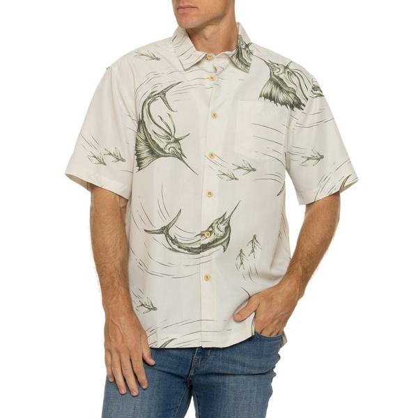 クイックシルバー ウォーター マン メンズ トップス シャツ Quiksilver Waterman The Chase Shirt - Short Sleeve Silver Birch シルバー