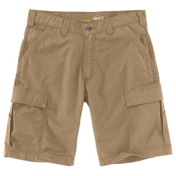 カーハート メンズ ボトムス ハーフパンツ・ショーツ リラックスフィットール ショートパンツ Carhartt 103543 Big and Tall Force Relaxed Fit Ripstop Cargo Shorts Darkhaki カーキ