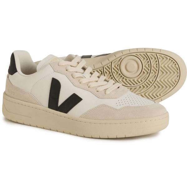 ヴェジャ メンズ シューズ スニーカー レザー VEJA V-90 Sneakers - Leather (For Men) White Black ホワイト