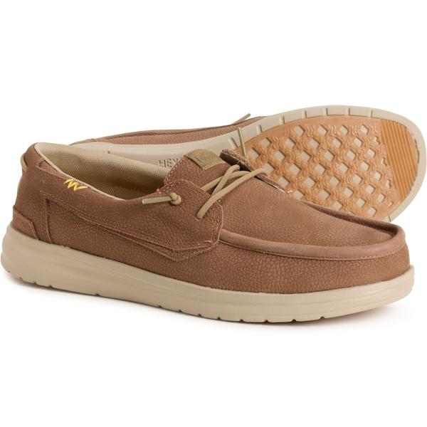 ヘイデュード メンズ シューズ スニーカー Hey Dude Welsh Grip Craft Shoes - Slip-Ons (For Men) Brown ブラウン