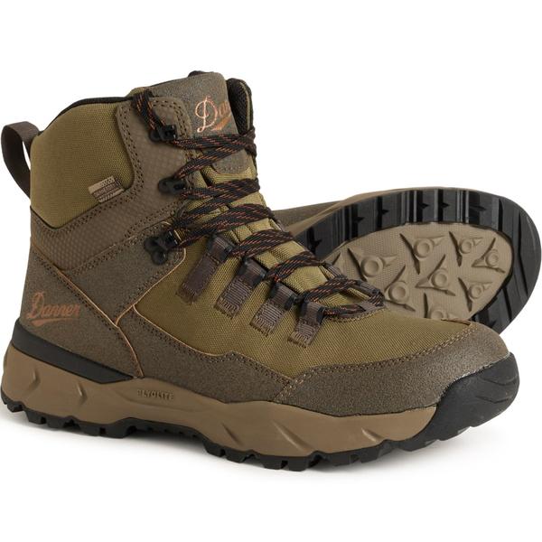 ダナー メンズ シューズ ブーツ・レインブーツ レザー Danner Vital Trail Hiking Boots - Waterproof Leather (For Men) Brown/Olive オリーブ