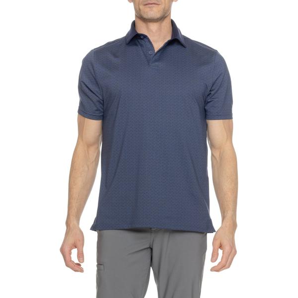 アンダーアーマー メンズ トップス シャツ プリント Under Armour T2 Green Heritage Print Polo Shirt - UPF 50+ Short Sleeve Marine/Midnight Navy ネイビー