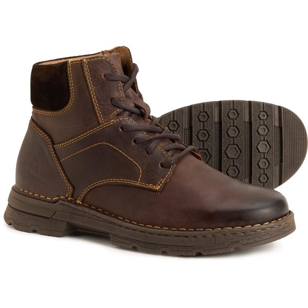 ボーン メンズ シューズ ブーツ・レインブーツ レザー Born Erik Boots - Leather (For Men) Dark Brown ブラウン