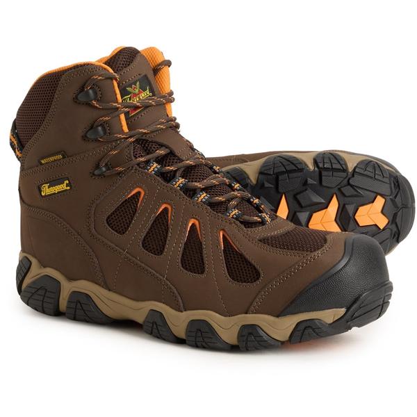 ソログッド メンズ シューズ ブーツ・レインブーツ レザー Thorogood 6\" Crosstrex Series Work Boots - Waterproof Leather Composite Safety Toe (For Men) Brown ブラウン