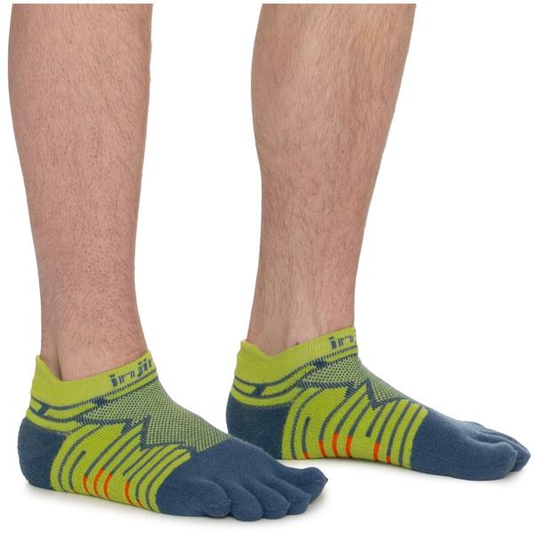 インジンジ メンズ アンダーウェア 靴下 ミニ アンクル Injinji Ultra Run Mini Crew Toe Socks - Ankle (For Men) Moss