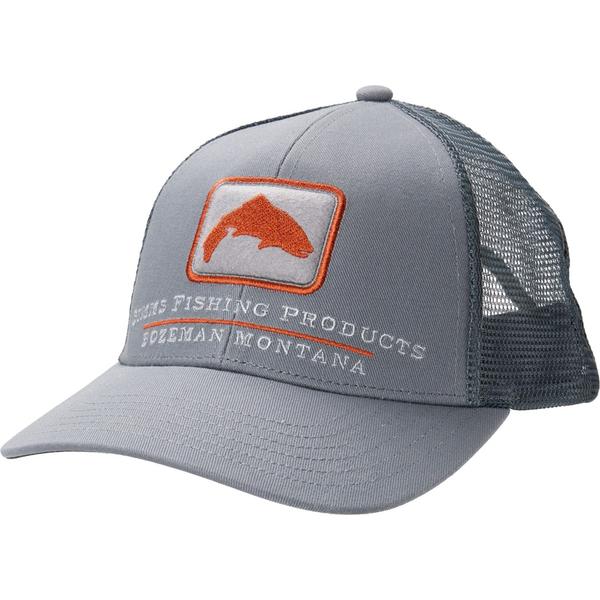 シムズ メンズ アクセサリー 帽子 Simmsmall Fit Single Haul Trucker Hat Gunmetal Trout ガンメタル