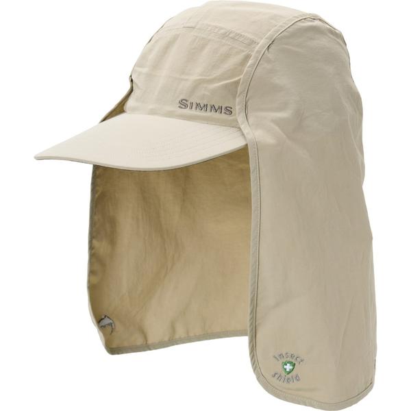 シムズ メンズ アクセサリー 帽子 キャップ Simms Bugstopper Sunshield Cap - UPF 50+ Stone ストーン