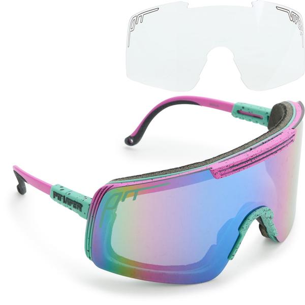 ピットバイパー メンズ アクセサリー サングラス・アイウェア Pit Viper The Synthesizer Goggle Sunglasses - Mirror Lens Extra Lens The Artificial