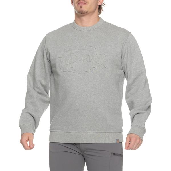 ディッキーズ メンズ トップス シャツ スウェット Dickies X Thrasher Sweatshirt Grey グレー｜ReVida 店
