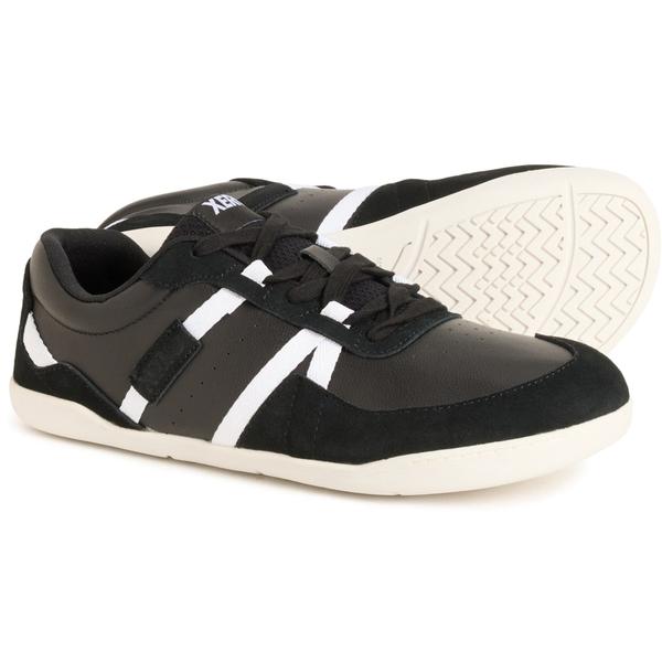 無しシューズ メンズ スニーカー なめし革 Xero Shoes Kelso Court Shoes - Leather (For Men) Black / White 白いこと