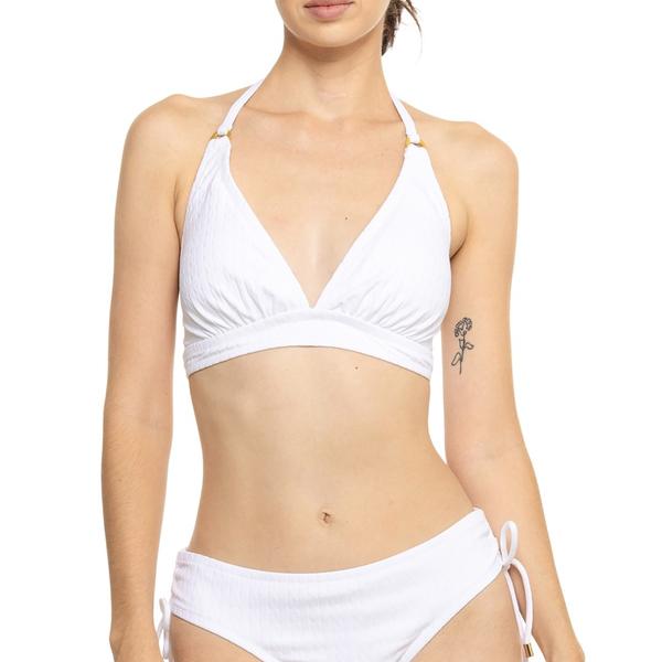 トッミーバハマ レディース トップス シャツ ホルター Tommy Bahama Cable Beachalter Bikini Top - UPF 50 White ホワイト