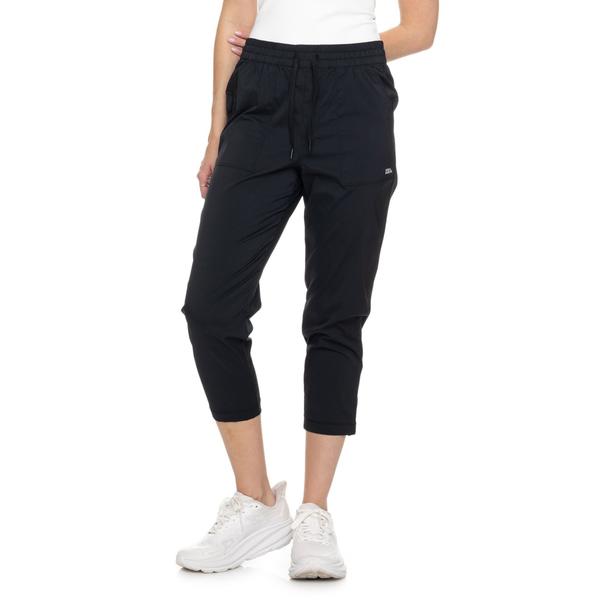 エディー バウアー レディース ボトムス カジュアルパンツ キャップ Eddie Bauer Lake Town Capris Black ブラック