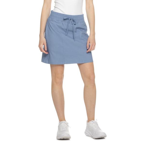 ランズエンド レディース ボトムスカート Lands' End Curved Pocket Skort Infinity