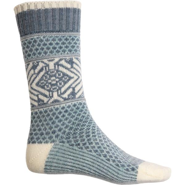 スマートウール レディース アンダーウェア 靴下 SmartWool Everyday Cozy Popcorn Snowflake Socks - Merino Wool Crew (For Women) Frosty Green グリーン