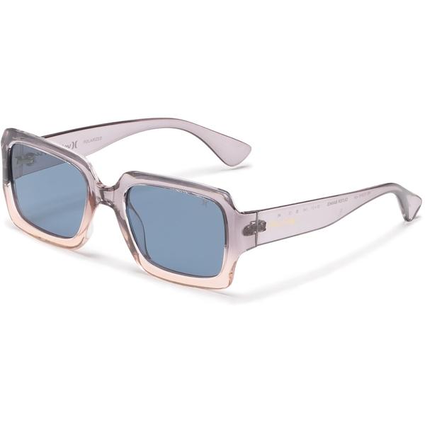 ハーレー レディース アクセサリー サングラス・アイウェア Hurley Mid-Size Rectangle Sunglasses - Polarized Blue/Blush Gradient ブルー