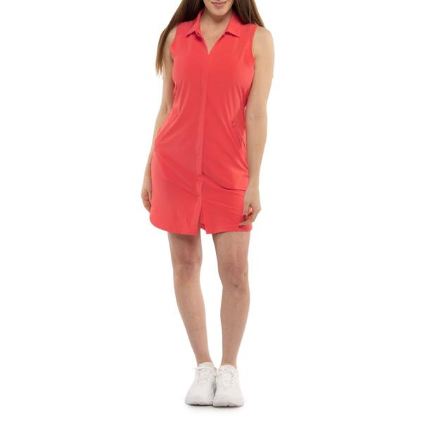 ロル レディース トップス ワンピース シャツ ノースリーブ Lole Olivie Shirt Dress - Sleeveless Cayenne - R397
