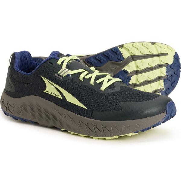 アル虎 メンズ シューズ スニーカー Altra Outroad 3 Trail Running Shoes (For Men) Black/Green 黒いこと